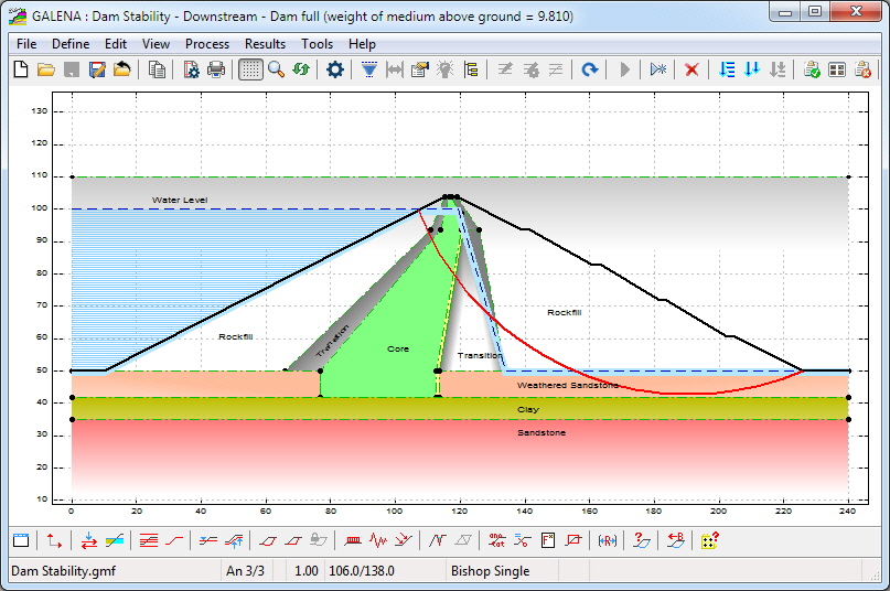 Complex dam situations can be simply modelled